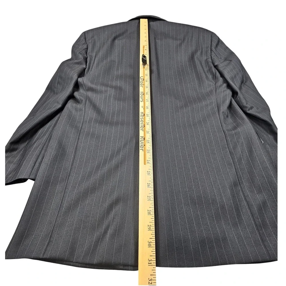 Lauren Ralph Lauren Mens 40R / 33x31 Pinstripe 2-Piece Suit 100% Wool Navy Blue